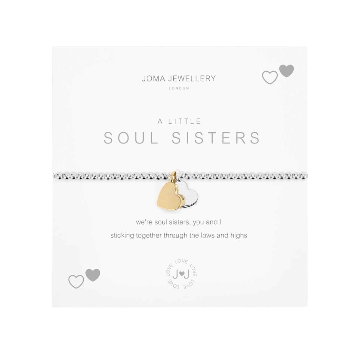 A Little 'Soul Sisters' Bracelet | Silver & Gold Plated