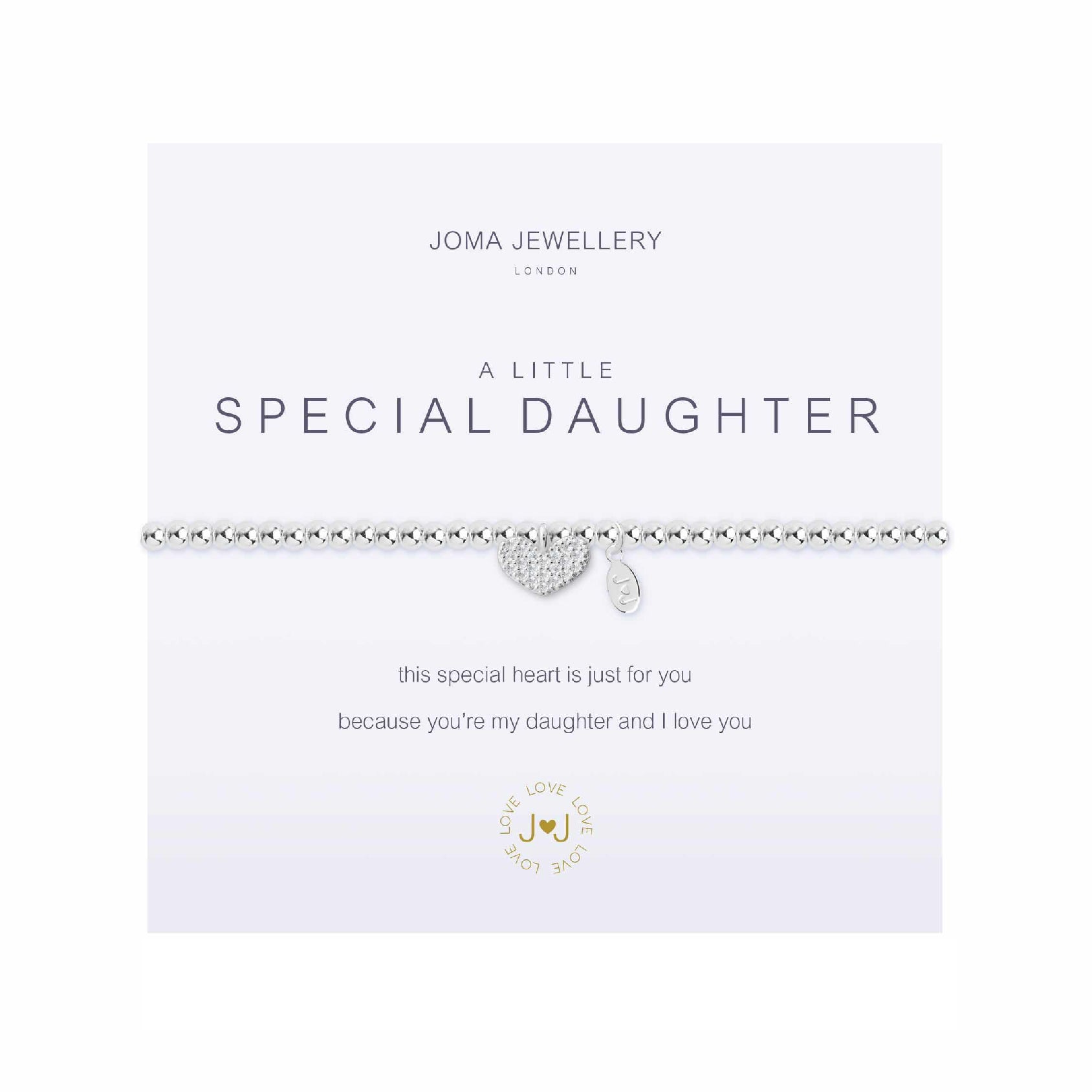 A Little 'Special Daughter' Bracelet | Silver Plated