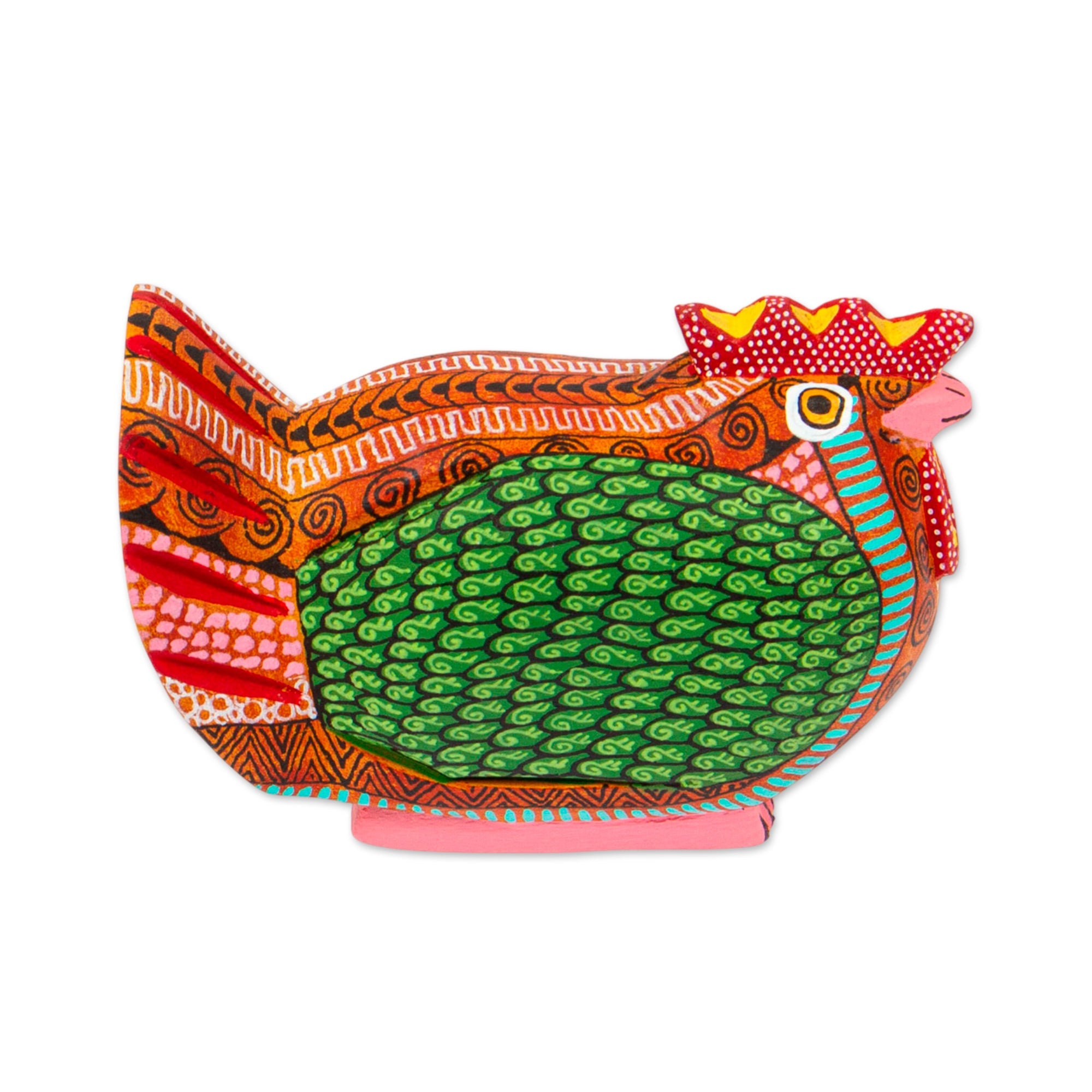 Hen Alebrije Figurine - Flirty Hen