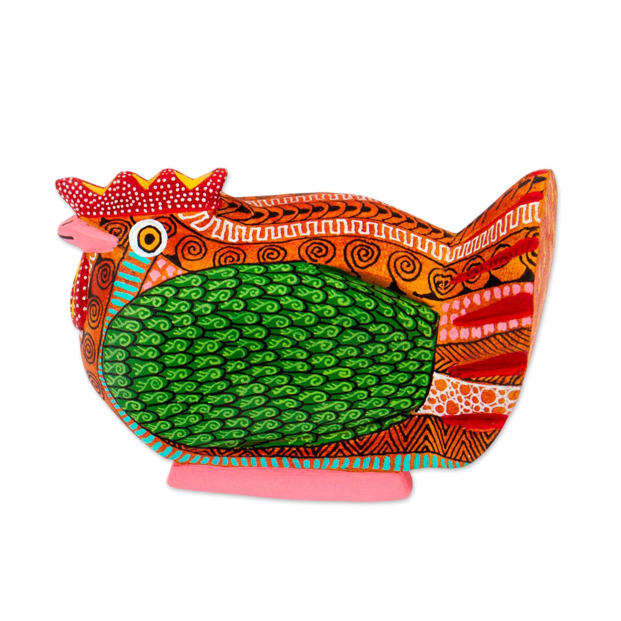 Hen Alebrije Figurine - Flirty Hen