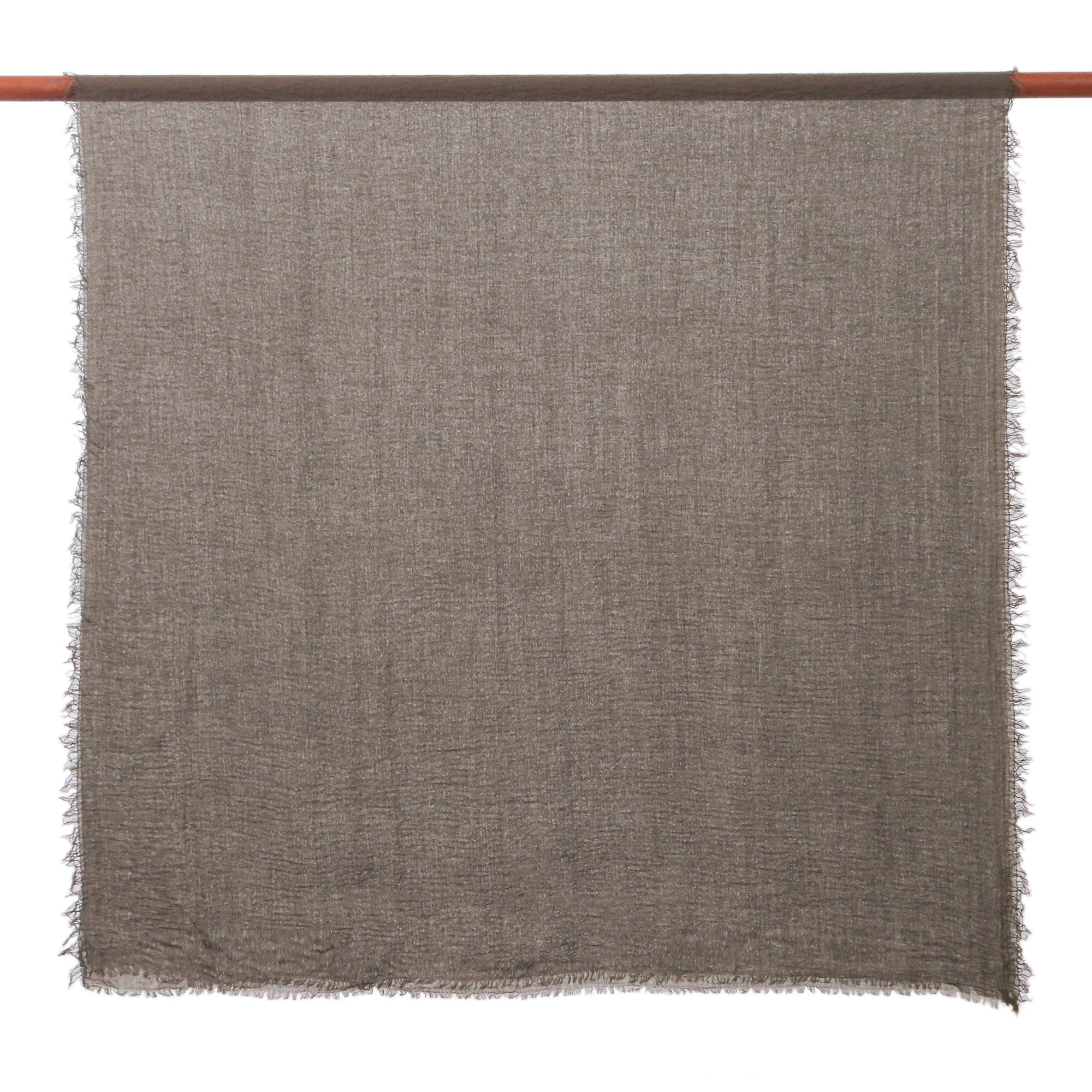 Set of 2 Lightweight Cotton Scarves in Olive and Mushroom - Classy Warmth