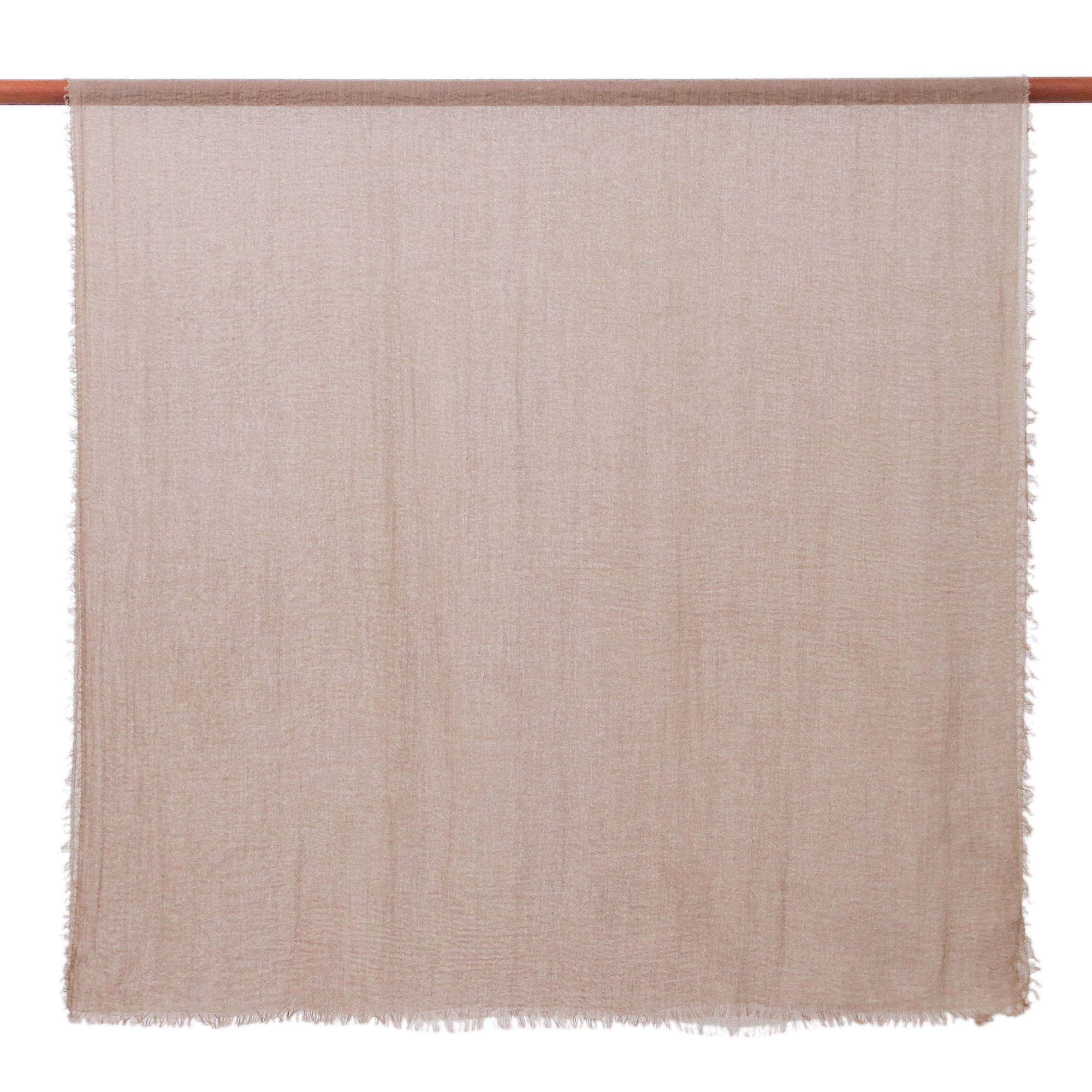 Set of 2 Lightweight Cotton Scarves in Olive and Mushroom - Classy Warmth